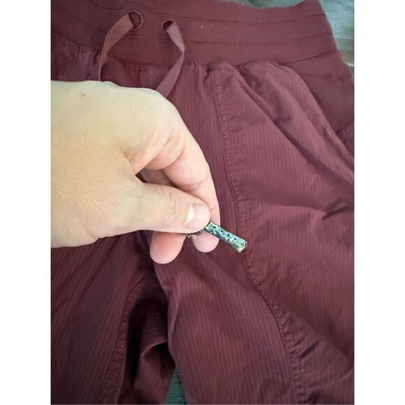 Lululemon Dance Studio Joggers Dark Red size 2 - Picture 4 of 7